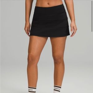 Black lululemon pace revival skirt , size 2 tall